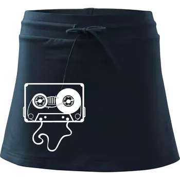 Dámská sukně Gramo kazeta - Sportovní sukně - two in one - XL ( Námořní modrá (velmi tmavá - téměř černá) )