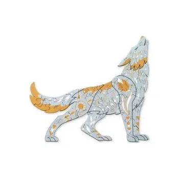 Dřevěné puzzle Scandi vlk s možností vrácení nebo výměny do 30 dnů zdarma - PU16