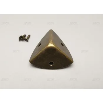 Truhla Roh ozdobný staromosaz 30x30