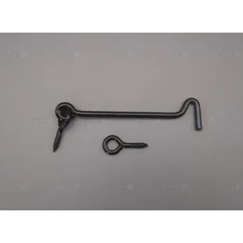 Háček s očkem 6x200mm černý