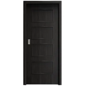 Interiérové dveře SAPELI SWING KOMFORT M19 - CPL LAMINÁT - POSUVNÉ DVEŘE VČ. ZÁRUBNĚ - Ořech královský Průchozí šířka (cm): 80, Průchozí výška (cm): 197