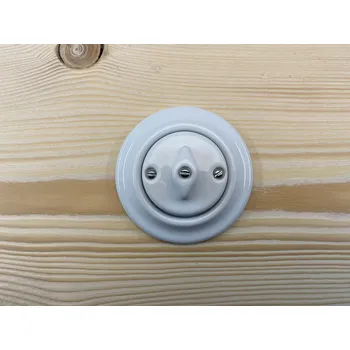 vypínač Spínač otočný DECENTO č.6 bílý 3560K-C06345