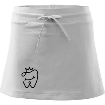 Dámská sukně Zubařka princezna - Sportovní sukně - two in one - M ( Bílá )