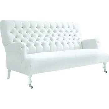 Pohovka Solenzara Čalouněná pohovka Maya Three Seater - NC-7714 Látkové čelounění: TP-103 světle šedá, Povrchová úprava nohou: Graywash D Oak P885A