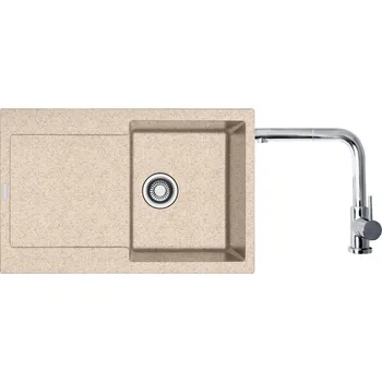 Granitový dřez Set Franke MRG 611 Pískový melír + Franke FN 0147 Chrom