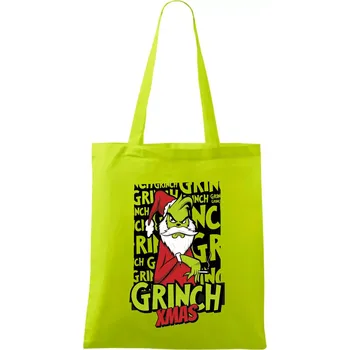 Grinch Xmas - Taška bavlněná - 42 x 38 cm ( Limetková )
