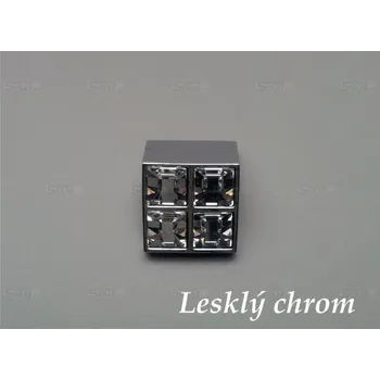 Nábytkové kování WPO 550.016.KR02 chrom lesk úchytka swarovski 2x2