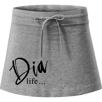 Dámská sukně D I A Life - Sportovní sukně - two in one - M ( Tmavě šedý melír )