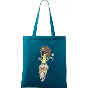 Motorcycles svíčka - Taška bavlněná - 42 x 38 cm ( Petrolejová )