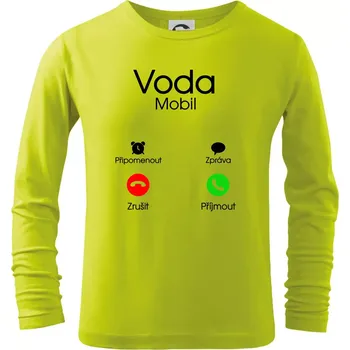 Dětská móda Voda volá - Triko dětské Long Sleeve - 158 cm/12 let ( Limetková )