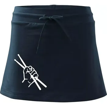 Dámská sukně Paličky ruka - Sportovní sukně - two in one - XS ( Námořní modrá (velmi tmavá - téměř černá) )