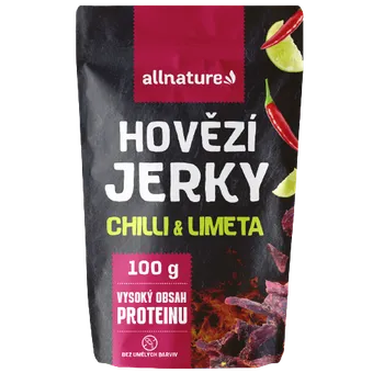 Sušená potravina Allnature Beef Chilli & Lime Jerky