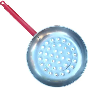 Pánev Ocelová leštěná pánev na kaštany 26 cm BBQ