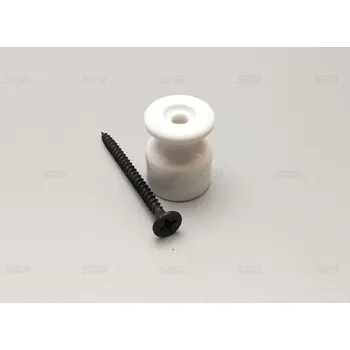 elektrický kabel Keramický hříbek- uchycení kabelu bílý Z01