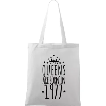 Queens are born in 1978 - Taška bavlněná - 42 x 38 cm ( Bílá )