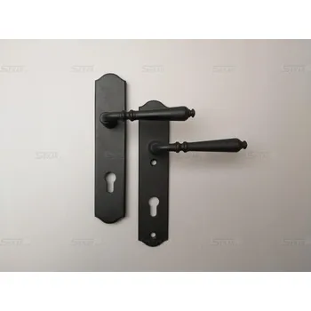 Stavební výplň 65131 bezpečná železná RETRO klika/klika Povrchová úprava: NR, Rozměr: PZ72