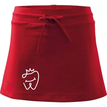 Dámská sukně Zubařka princezna - Sportovní sukně - two in one - M ( Červená )