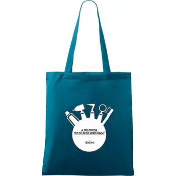 U zubaře teď to bude nepříjemný - Taška bavlněná - 42 x 38 cm ( Petrolejová )