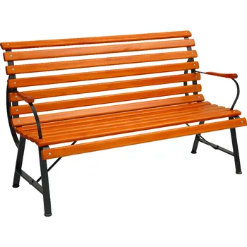 Zahradní lavice Zahradní lavička s madly SOFIE Dřevo: RÁM (BEZ DŘEVA), Odstín: BEZ ODSTÍNU