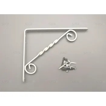 Držák na polici Konzole 150x125 bílá