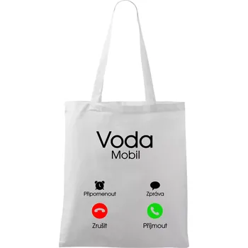 Voda volá - Taška bavlněná - 42 x 38 cm ( Bílá )