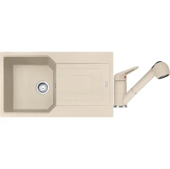 Kuchyňský dřez Set Franke UBG 611-86 Pískový melír + Franke FC 9547 Pískový melír