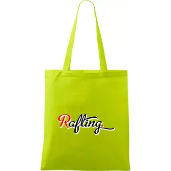 Rafting retro - Taška bavlněná - 42 x 38 cm ( Limetková )