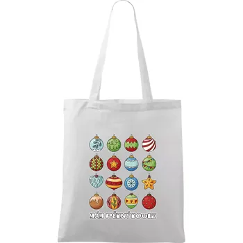 Mám pěkný koule - Taška bavlněná - 42 x 38 cm ( Bílá )