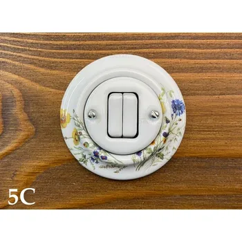 vypínač Spínač kolébkový DECENTO č.5 dekor. 3559K-C05345