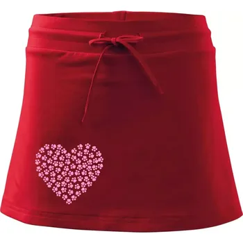 Dámská sukně Psí láska - Sportovní sukně - two in one - XL ( Červená )