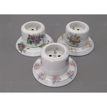 Elektrická zásuvka Zásuvka Garby+porcel. podl dekor