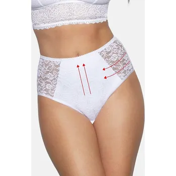 Kalhotky Stahovací kalhotky 070 bílé krajkové XXL