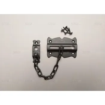 Dveřní řetízek a západka bezpečnostní řetízek na dveře černý