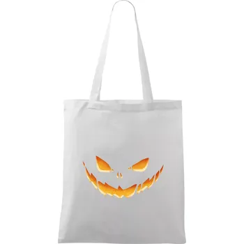 Svítící dýně - Taška bavlněná - 42 x 38 cm ( Bílá )