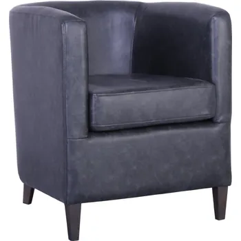 Křeslo Solenzara Čalouněné křeslo Barrelback Club NC-7151 Látkové čelounění: TP-006 Olivová, Povrchová úprava nohou: Smoked Brown Beech T560N