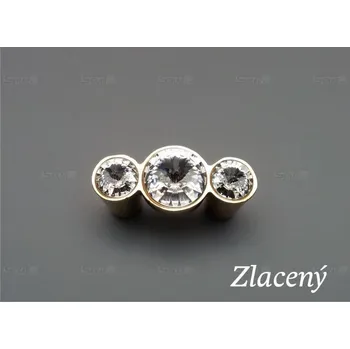 WPO 633.C32.KRGP zlacená úchytka swarovski