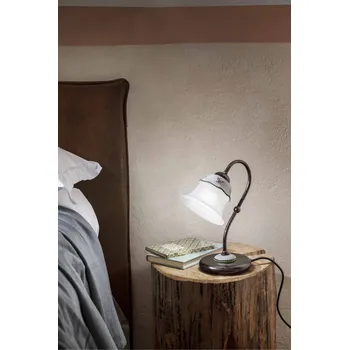 Lampička C192/C lampička porcelán+sklo Ferrara