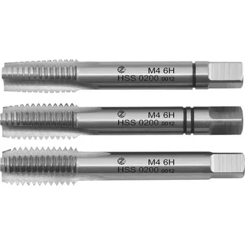 Závitořezný nástroj ZÁVITNÍK sadový ruční (3ks) M 4 HSS kat.0200 DIN352 223010