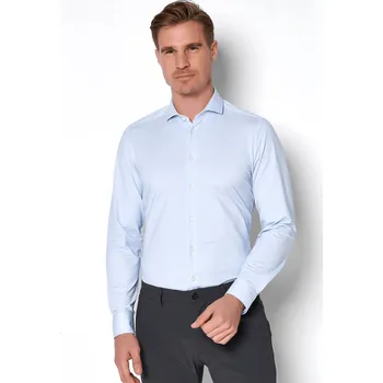 Pánská košile Funkční košile Pure Slim Fit "Functional" s extra prodlouženým rukávem - modrá velikost: 48, délka rukávu: extra prodloužený rukáv