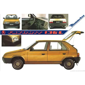 Plakát Plakát Škoda Favorit, Mototechna 1989