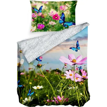 Povlečení Gipetex Natural Dream 3D italské povlečení 100% bavlna Garden - 140x200 / 70x90 cm