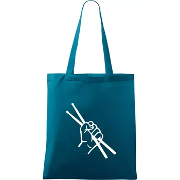 Paličky ruka - Taška bavlněná - 42 x 38 cm ( Petrolejová )