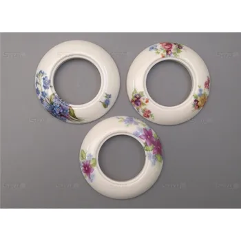 vypínač Porcelánový rámeček kulatý dekorovaný