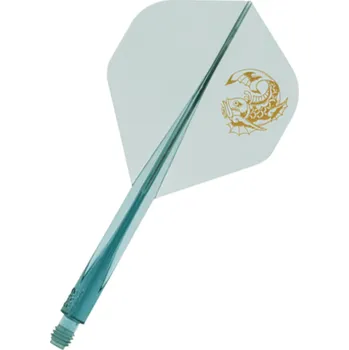 Příslušenství pro šipky Letky Condor Axe Standard No2 Golden Shachi Clear Blue Velikost: Standard, Délka: XL