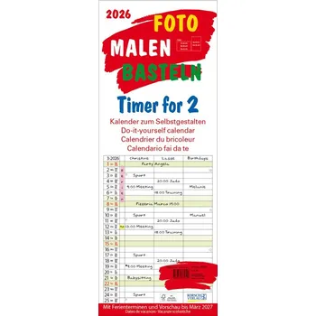 Foto-Malen-Basteln Timer for 2 2026 - Korsch Verlag
