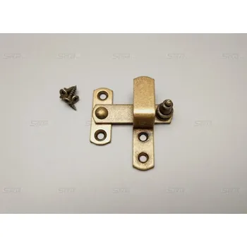 Dveřní západka malá 60x46mm antik mosaz 19207