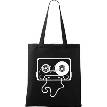 Gramo kazeta - Taška bavlněná - 42 x 38 cm ( Černá )