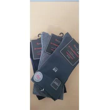 Dámské ponožky Pánské zdravotní ponožky s kotníkovým vzorem Barva: Tm.zelená,šedá,tm.modrá, Velikost: 39-42 (26-28)