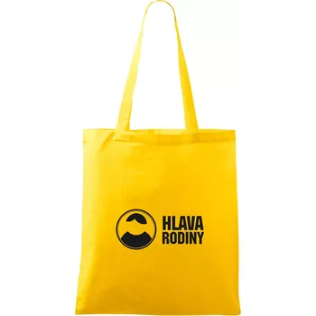 Hlava rodiny - Taška bavlněná - 42 x 38 cm ( Žlutá )