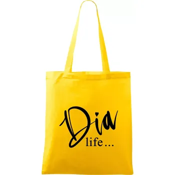 D I A Life - Taška bavlněná - 42 x 38 cm ( Žlutá )